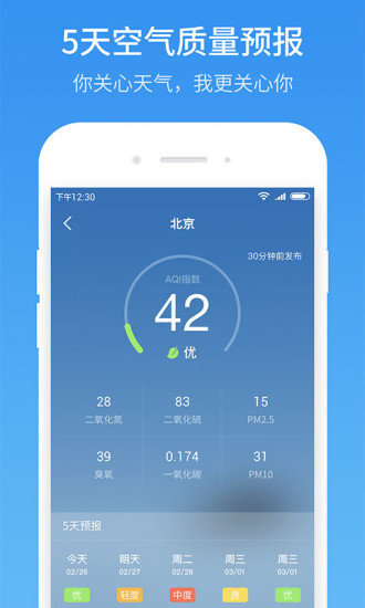 51天气APP截图