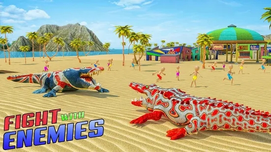 愤怒鳄鱼模拟器鳄鱼攻击游戏截图