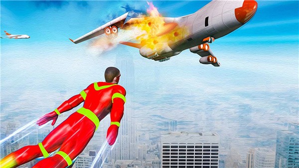 飞行超人城市英雄截图