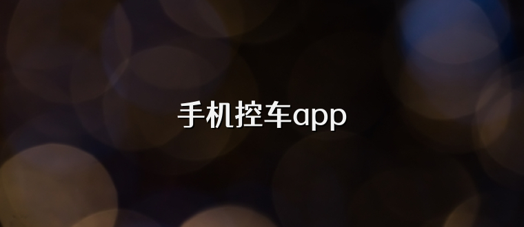 手机控车app