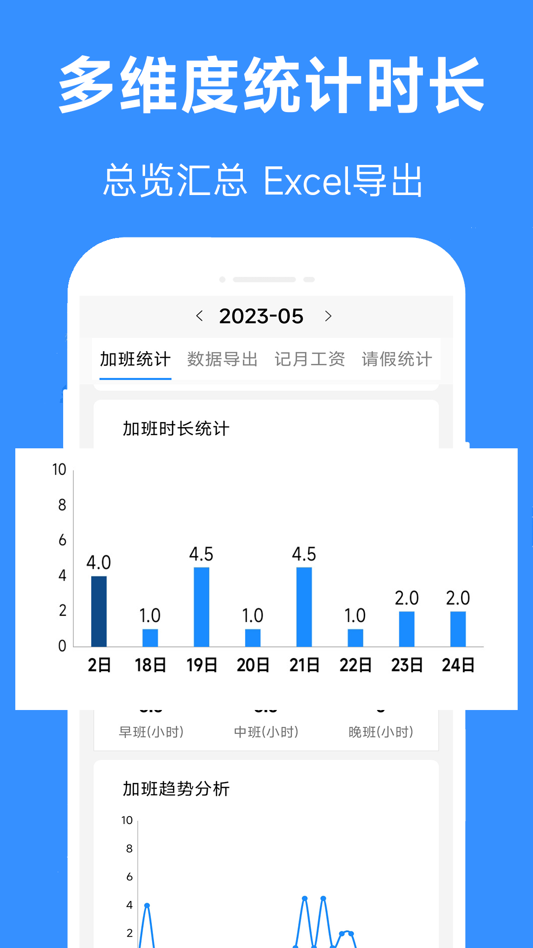 记工时记加班app截图