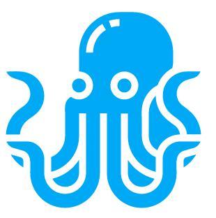 蓝色章鱼图标浏览器图片