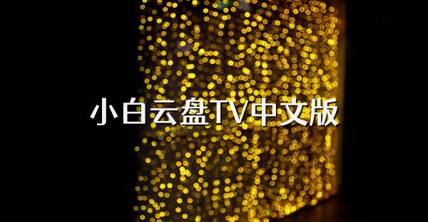 小白云盘TV中文版