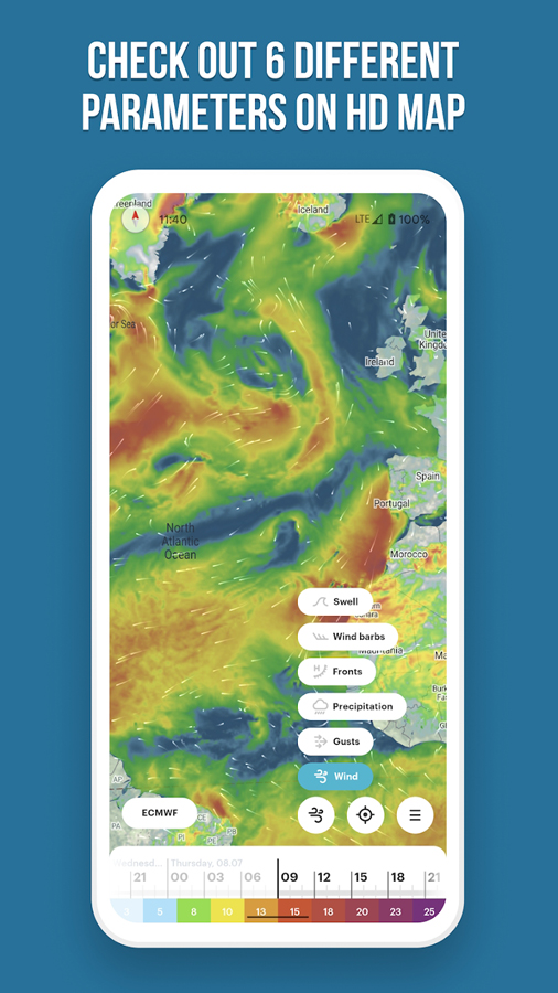 WindHub海洋天气预报截图