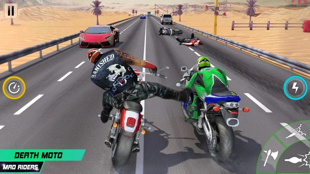 公路死亡摩托游戏截图
