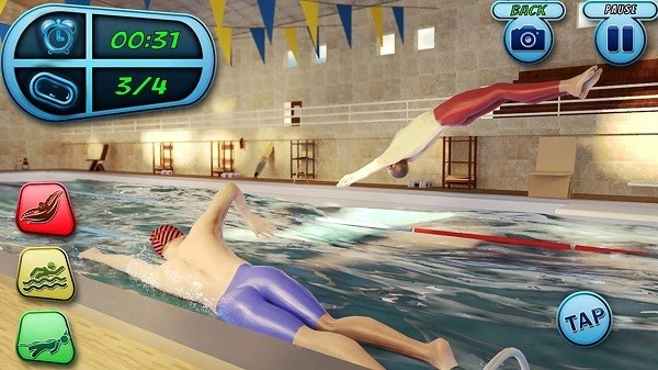 模拟游泳 1