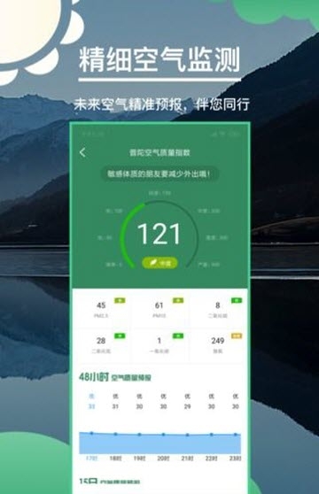 准确天气预报截图