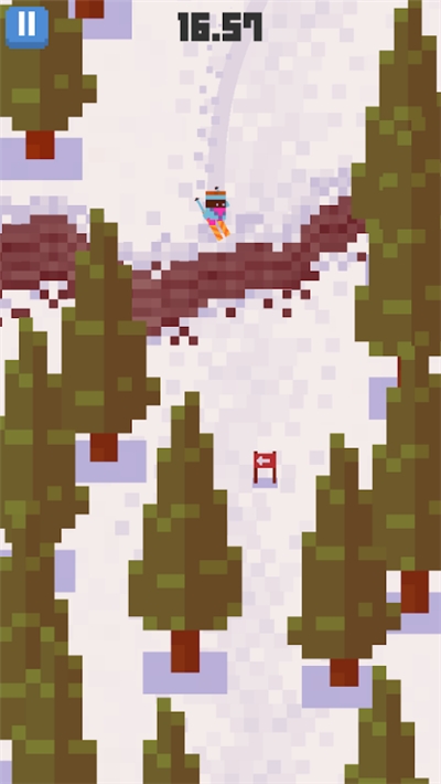 雪人山滑雪游戏 1