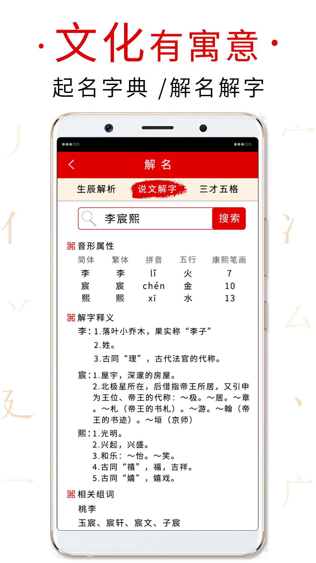 起名取名字典app截图