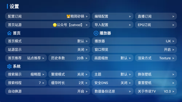 传说TV电视端口配置 1