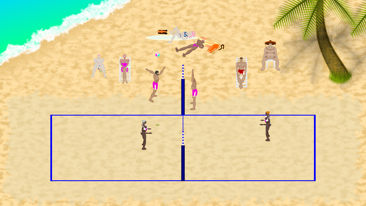 夏日沙滩排球比赛手游截图