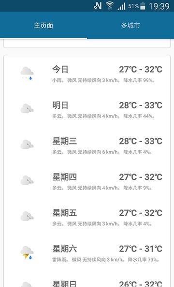 天气伴侣安卓版截图