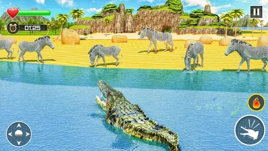 愤怒鳄鱼模拟器鳄鱼攻击游戏截图