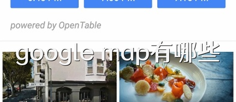 google map有哪些