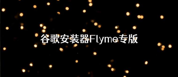 谷歌安装器Flyme专版
