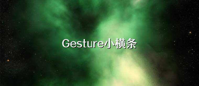 Gesture小横条