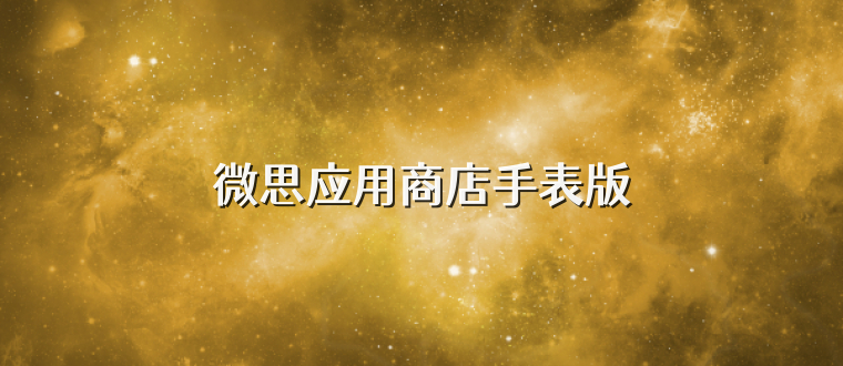 微思应用商店手表版