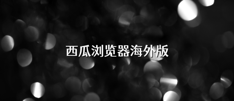 西瓜浏览器海外版