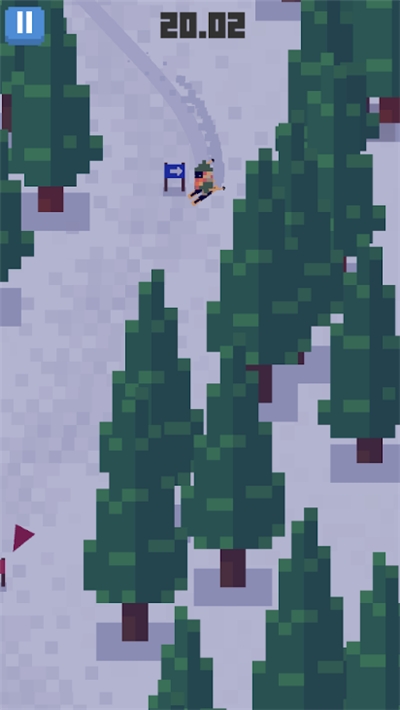 雪人山滑雪游戏截图